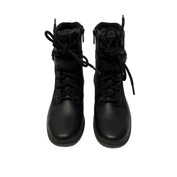 UGG Kesey Black Lace Up Waterproof Ankle Combat Winter Boot Womens Size 5 NEW - Picture 1 of 13